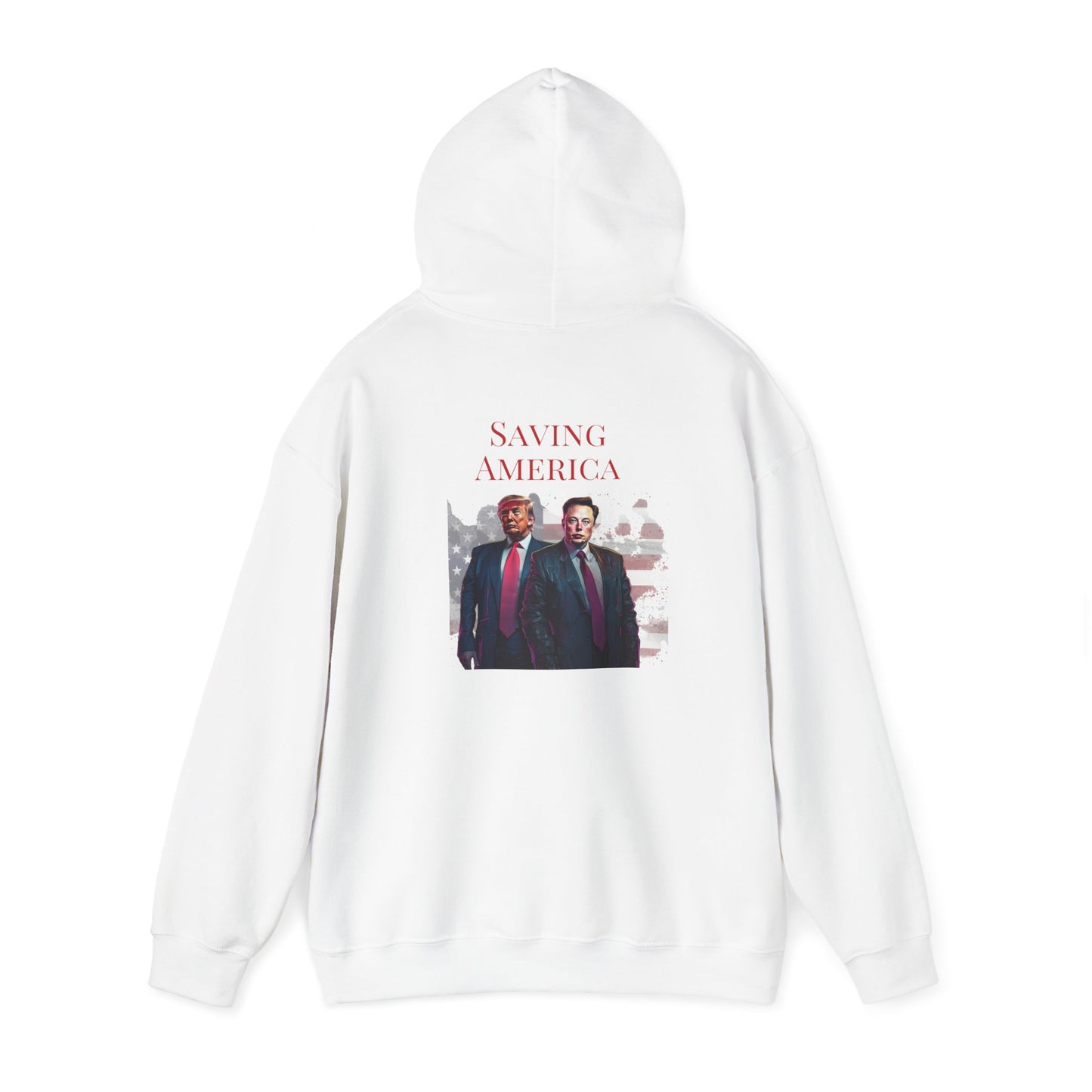 Saving America- Elon Musk & Trump Hoodie