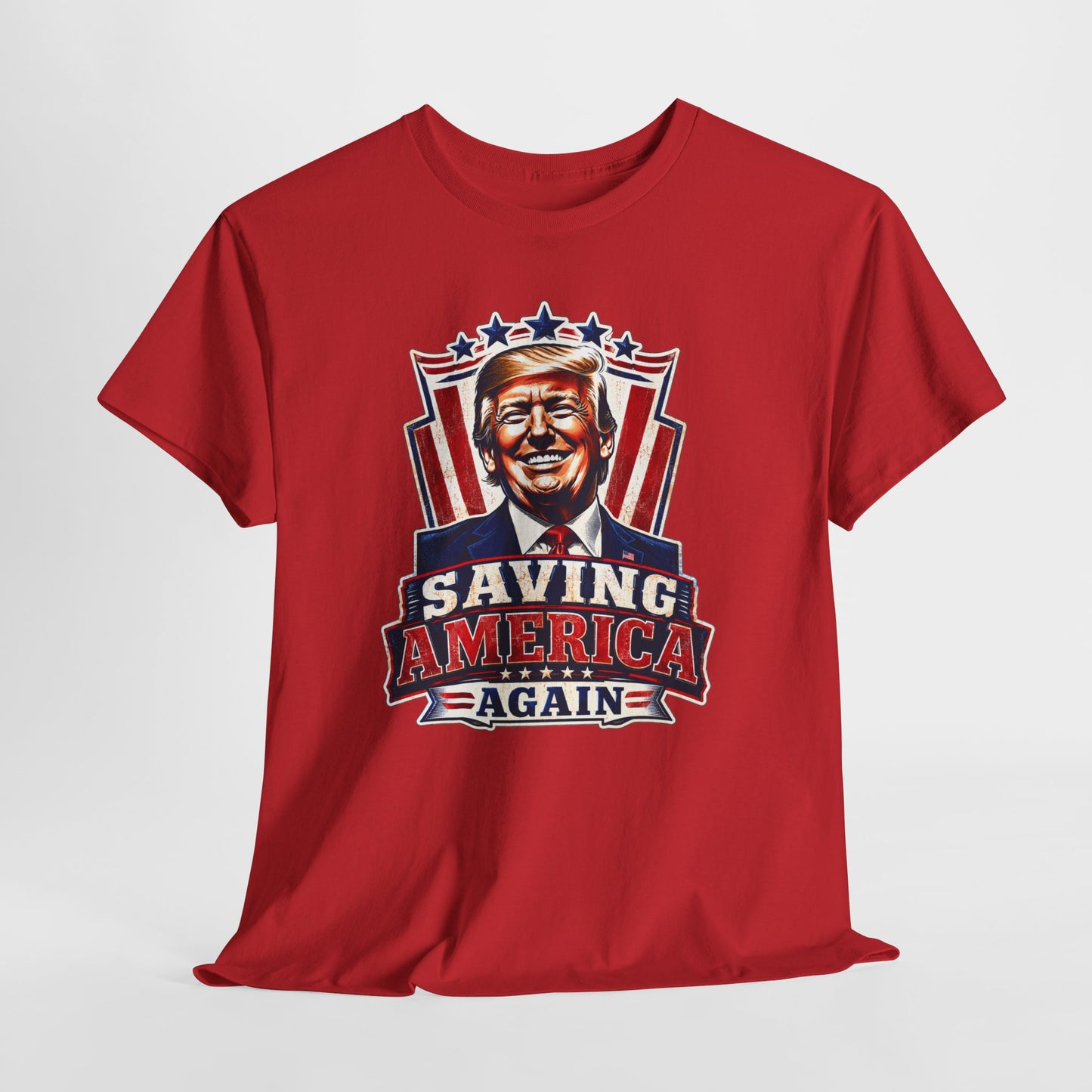 "Saving America Again" T-Shirt, Bold Design