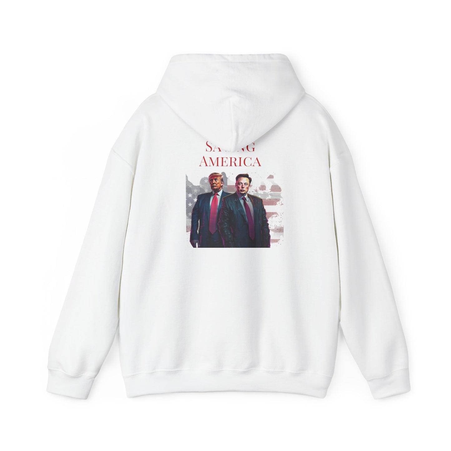 Saving America- Elon Musk & Trump Hoodie