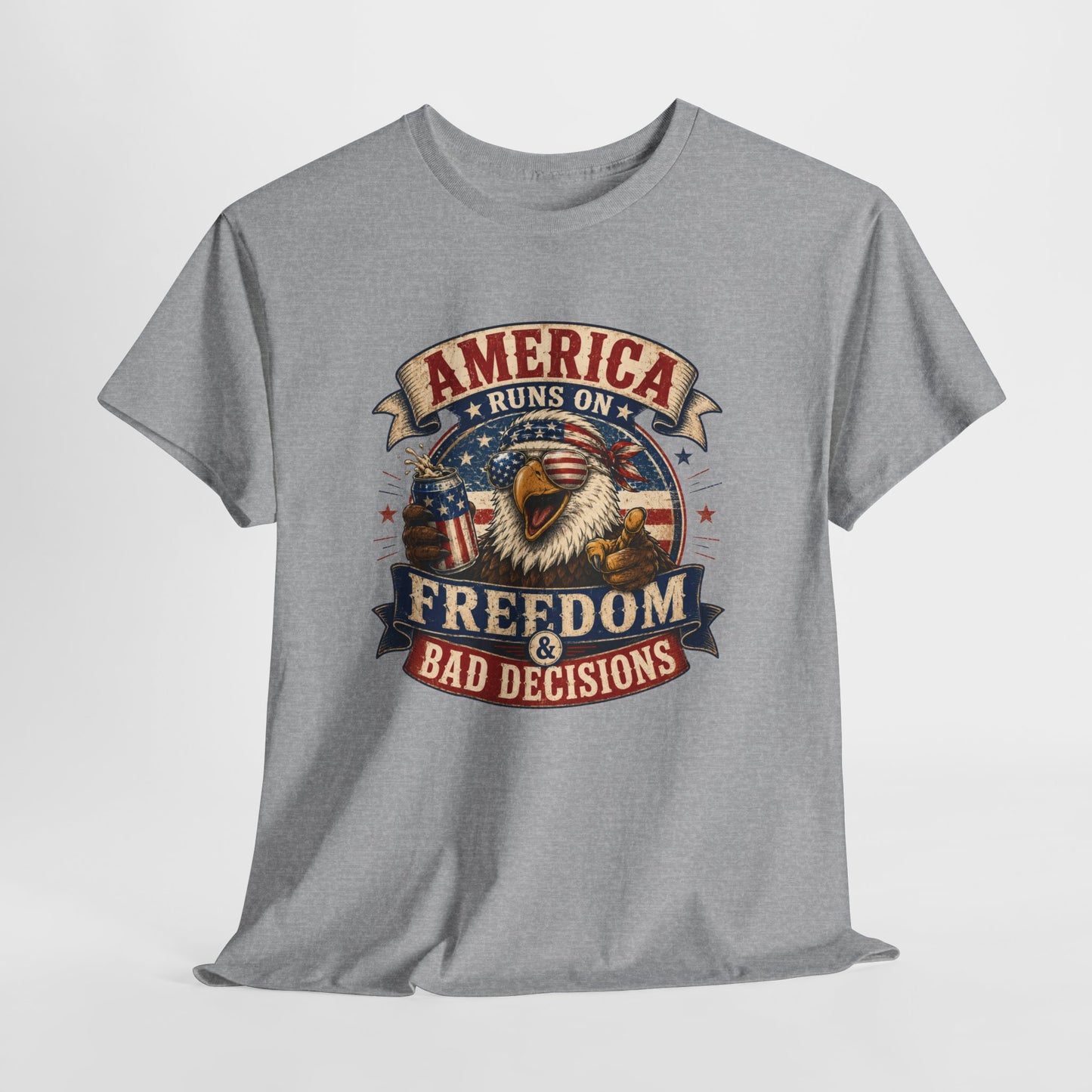 "Freedom & Bad Decisions" Eagle T‑Shirt