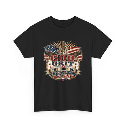 "God, Grit & The Good Ol' USA" - American T-Shirt