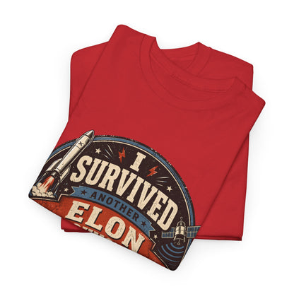 "I Survived Elon Announcement" - T-Shirt