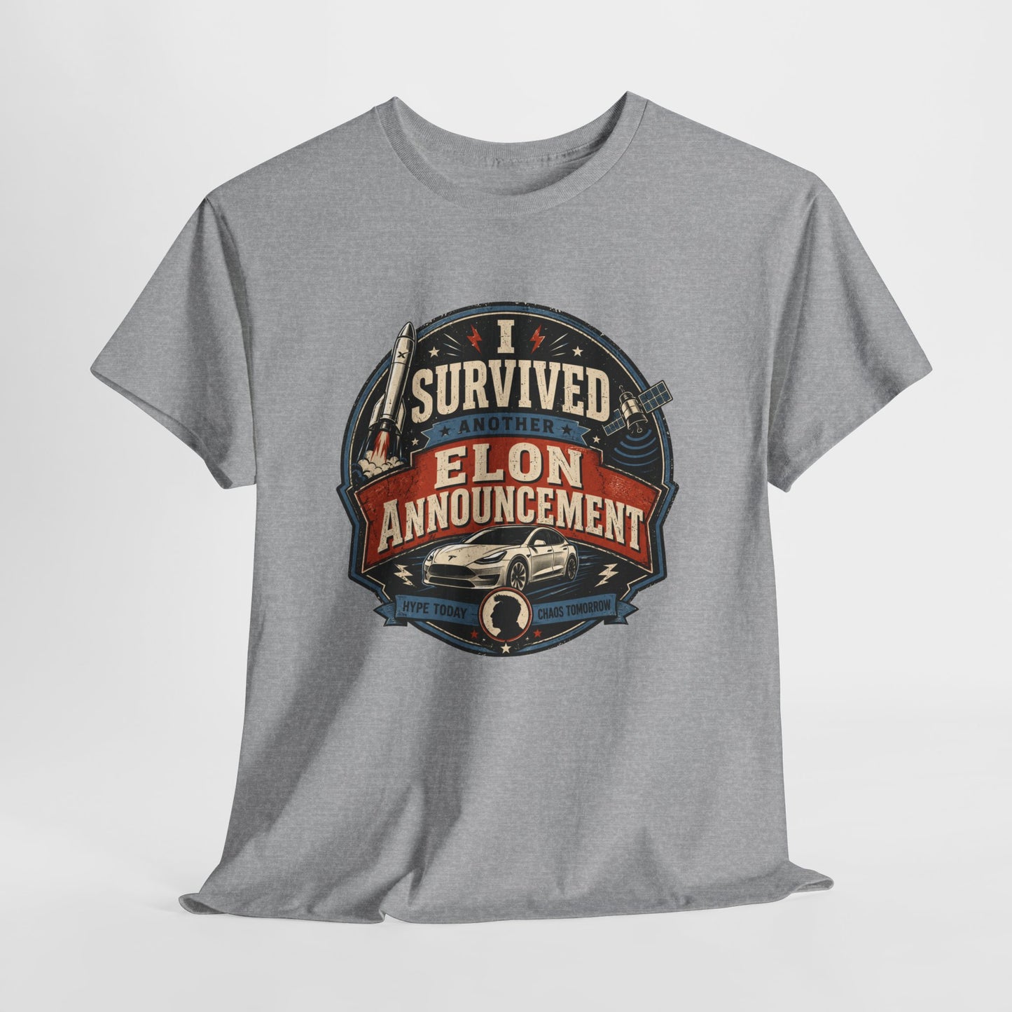 "I Survived Elon Announcement" - T-Shirt
