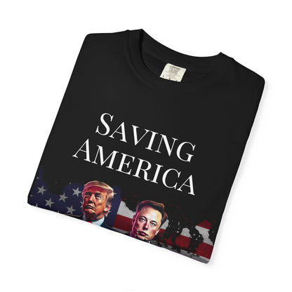 Saving America- Elon Musk & Trump Shirt