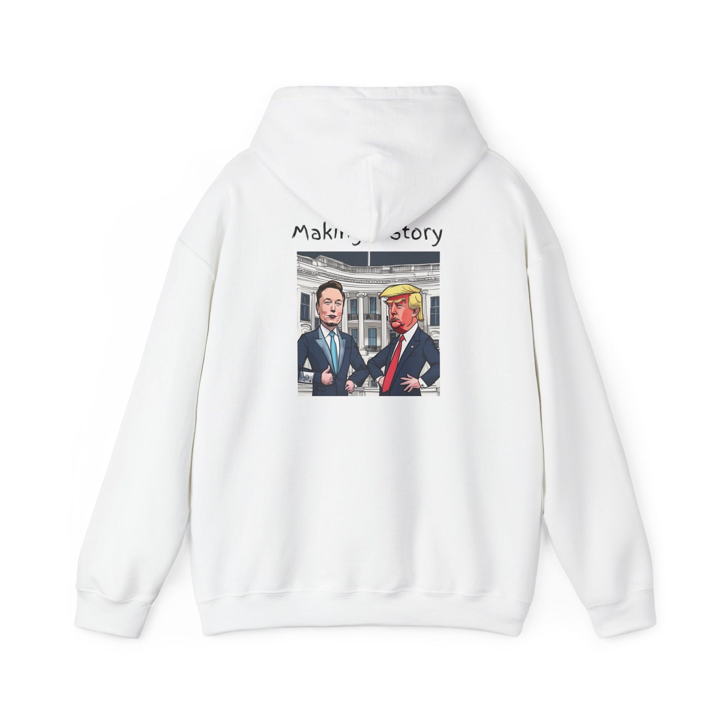 Making History Funny- Elon Musk & Trump Hoodie