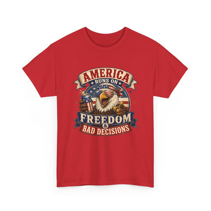 "Freedom & Bad Decisions" Eagle T‑Shirt