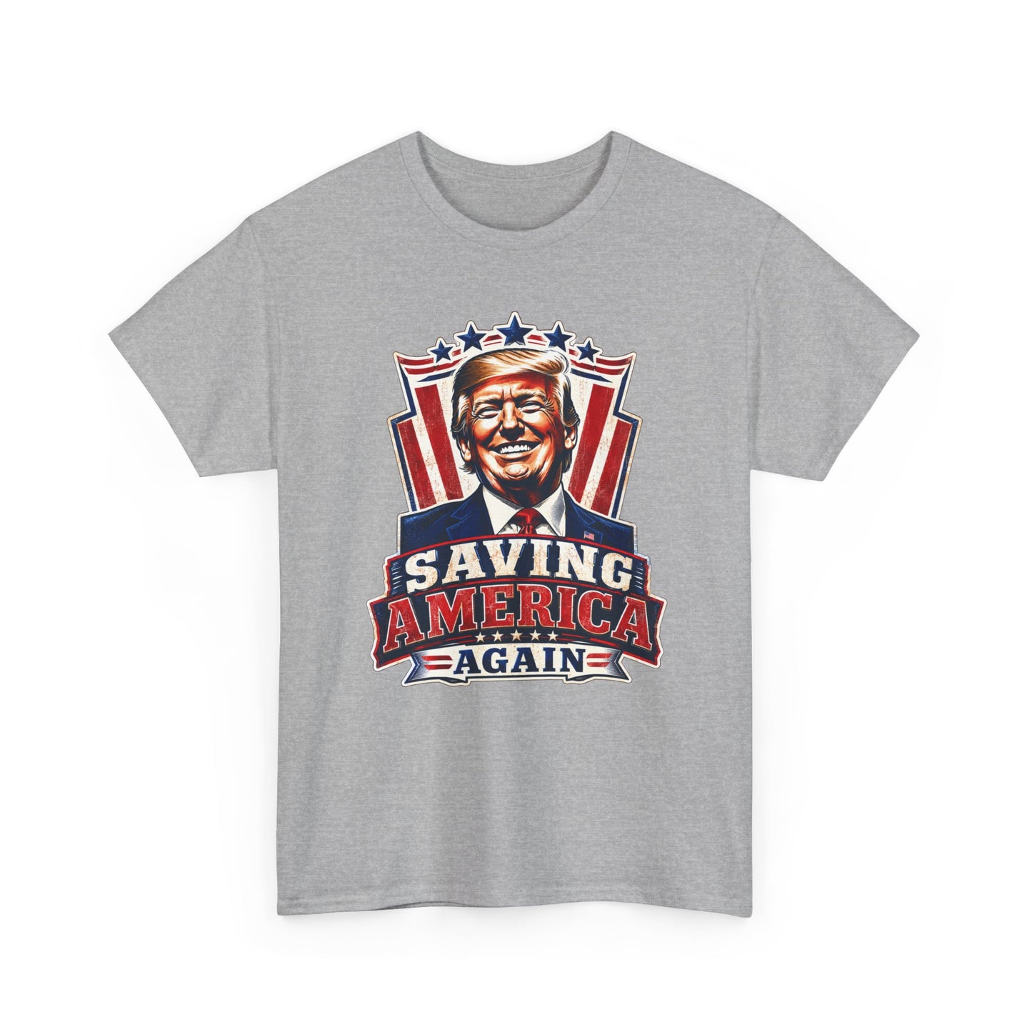 "Saving America Again" T-Shirt, Bold Design