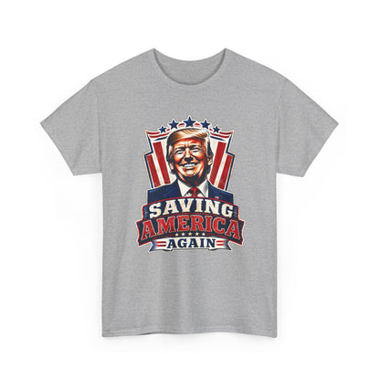 "Saving America Again" T-Shirt, Bold Design