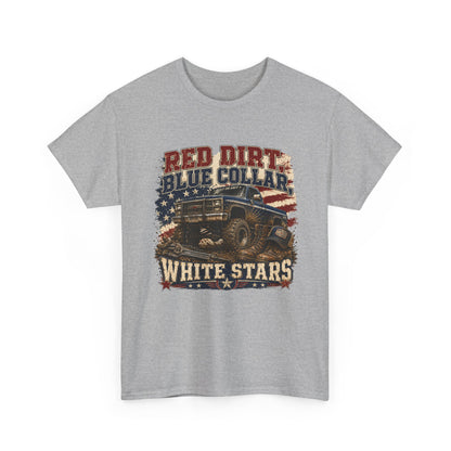 "Red Dirt Blue Collar White Stars" Tee