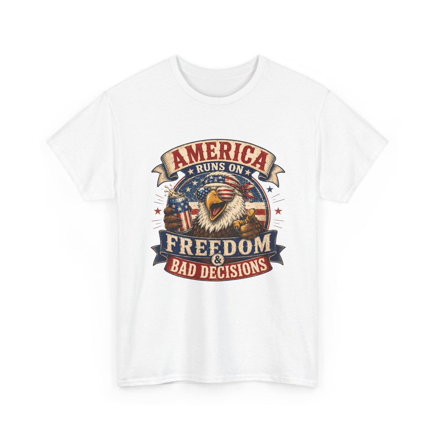 "Freedom & Bad Decisions" Eagle T‑Shirt