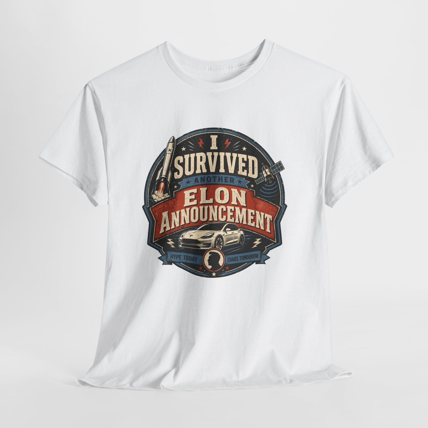 "I Survived Elon Announcement" - T-Shirt