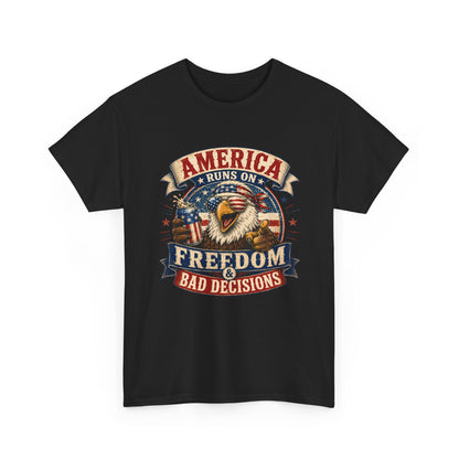 "Freedom & Bad Decisions" Eagle T‑Shirt
