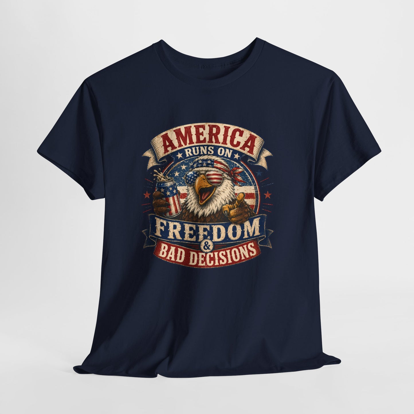 "Freedom & Bad Decisions" Eagle T‑Shirt