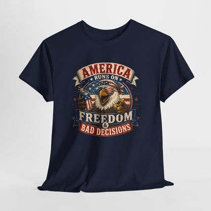 "Freedom & Bad Decisions" Eagle T‑Shirt