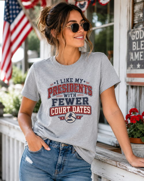 "Presidents With Fewer Court Dates" T-Shirt