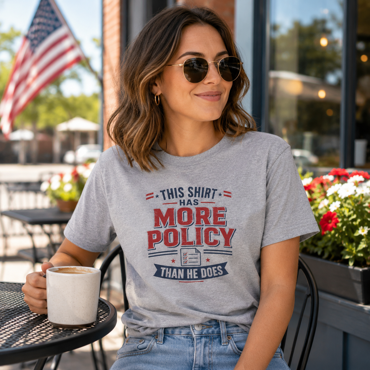 "This Shirt Has More Policy Than He Does" - Tee