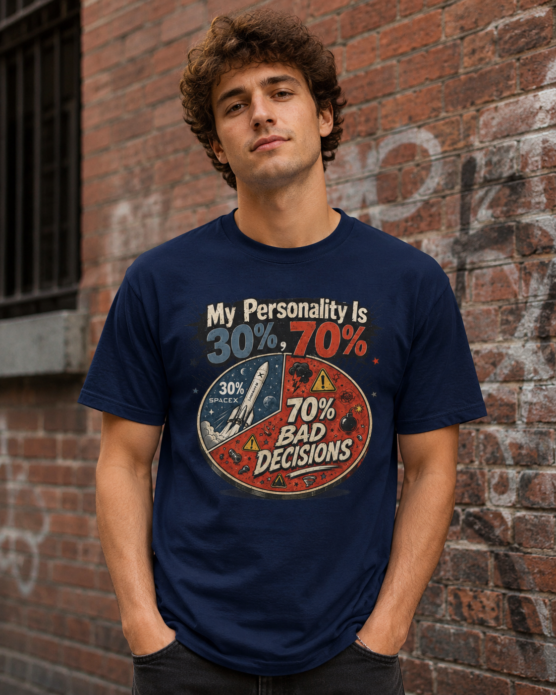 "My Personality Is 30% ? 70% Bad Decisions" - Graphic Tee