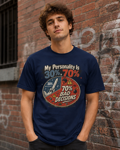 "My Personality Is 30% ? 70% Bad Decisions" - Graphic Tee
