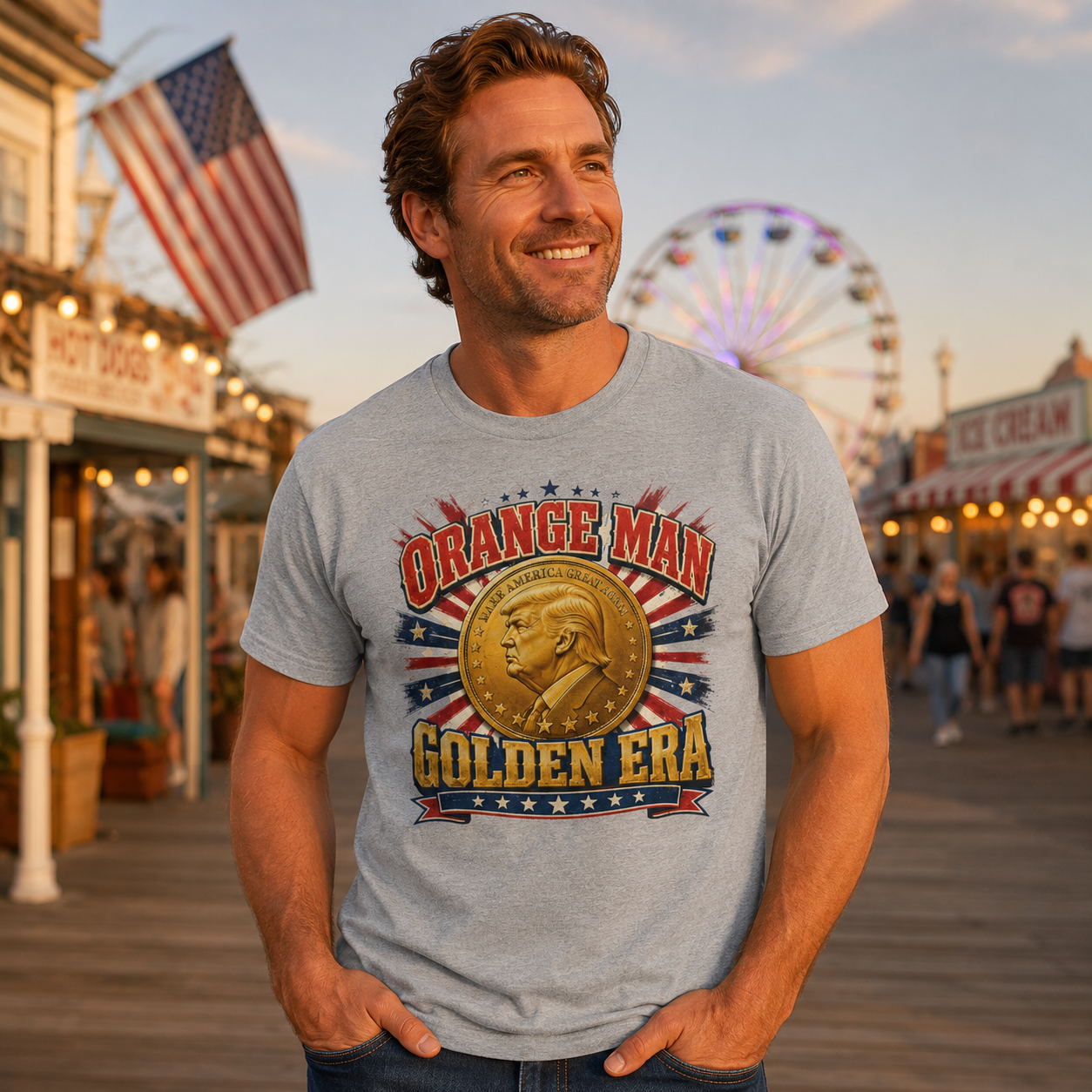 "Orange Man Golden Era"- T-Shirt