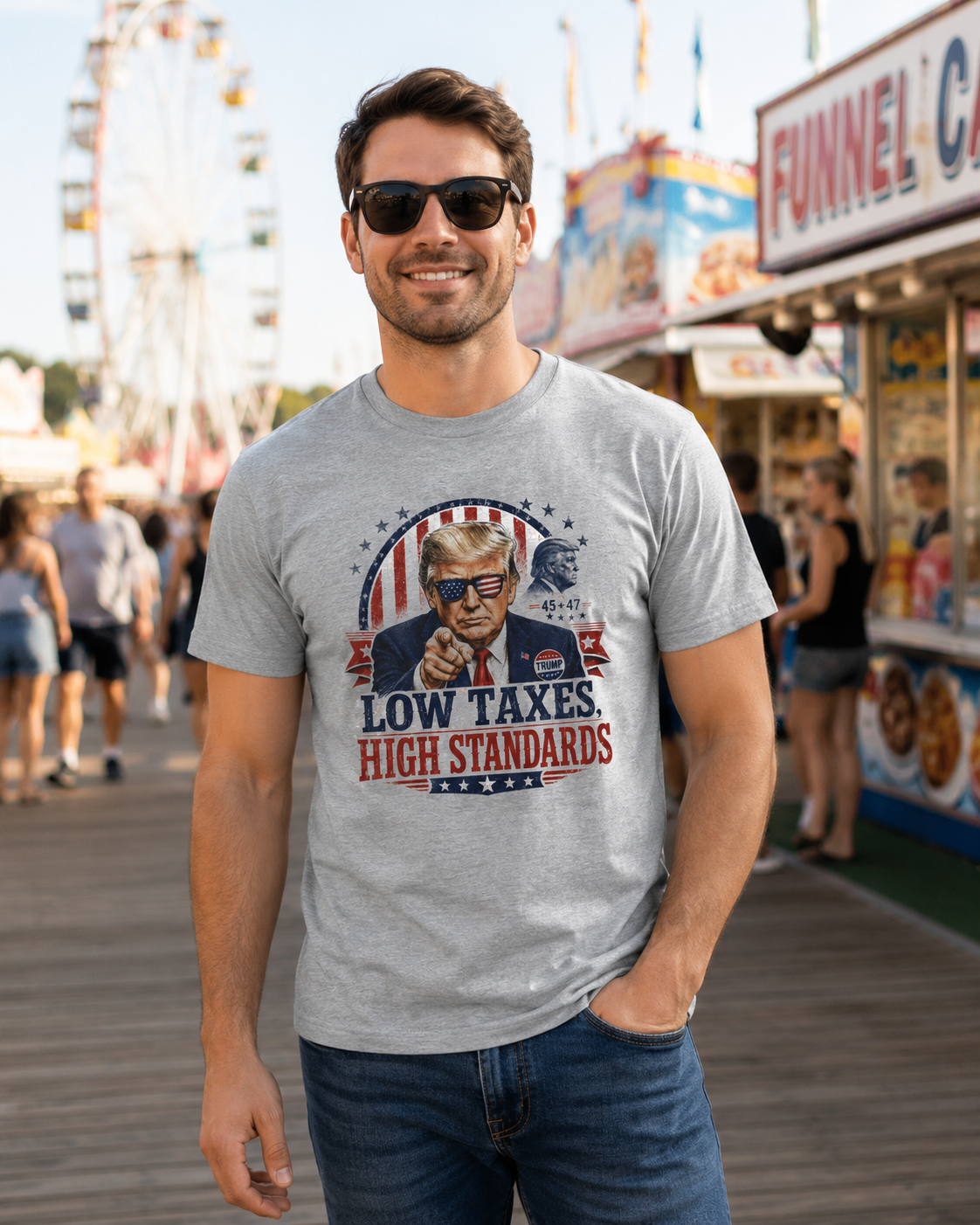 "Low Taxes, High Standards" Tee