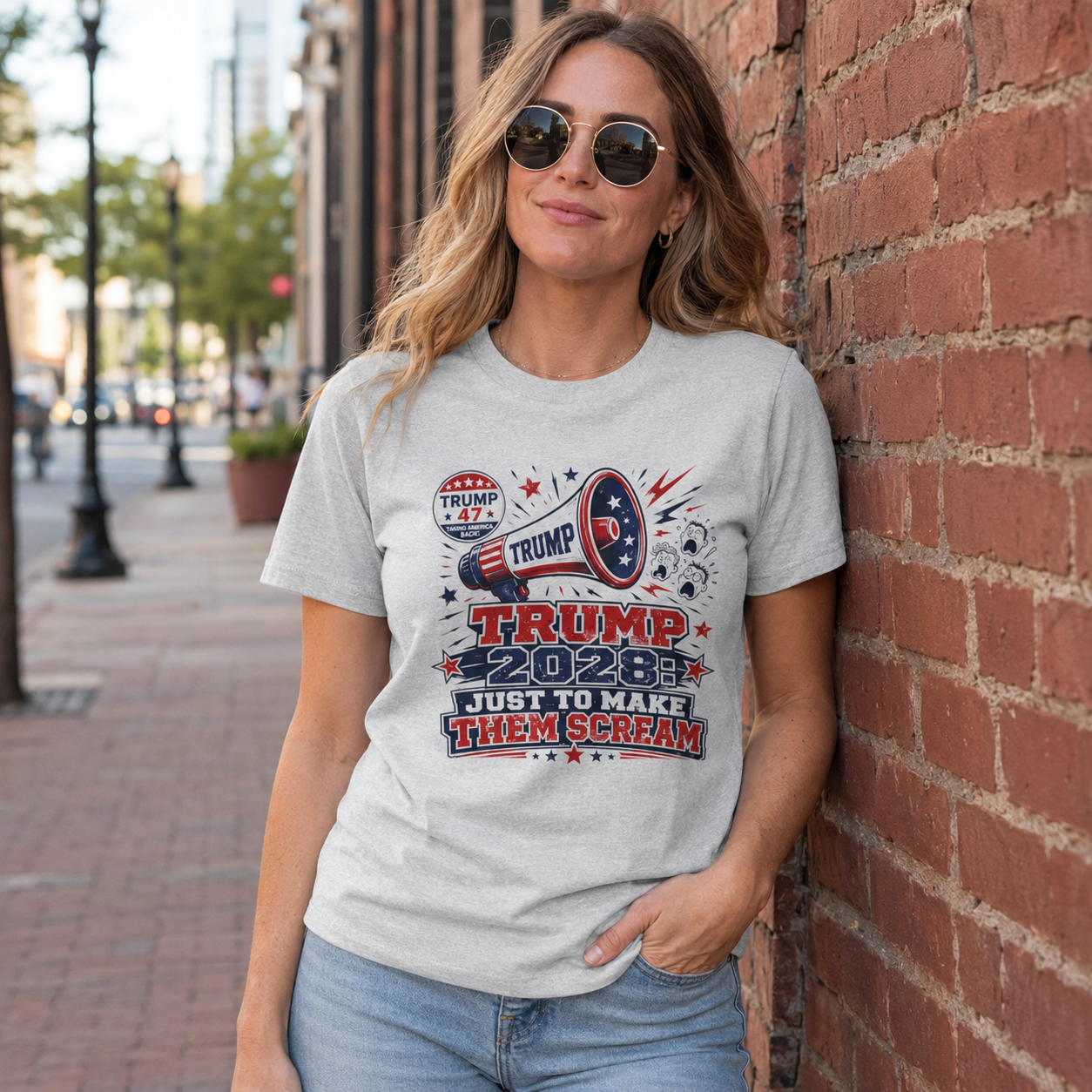 Trump 2028 'Just to Make Them Scream' T-Shirt