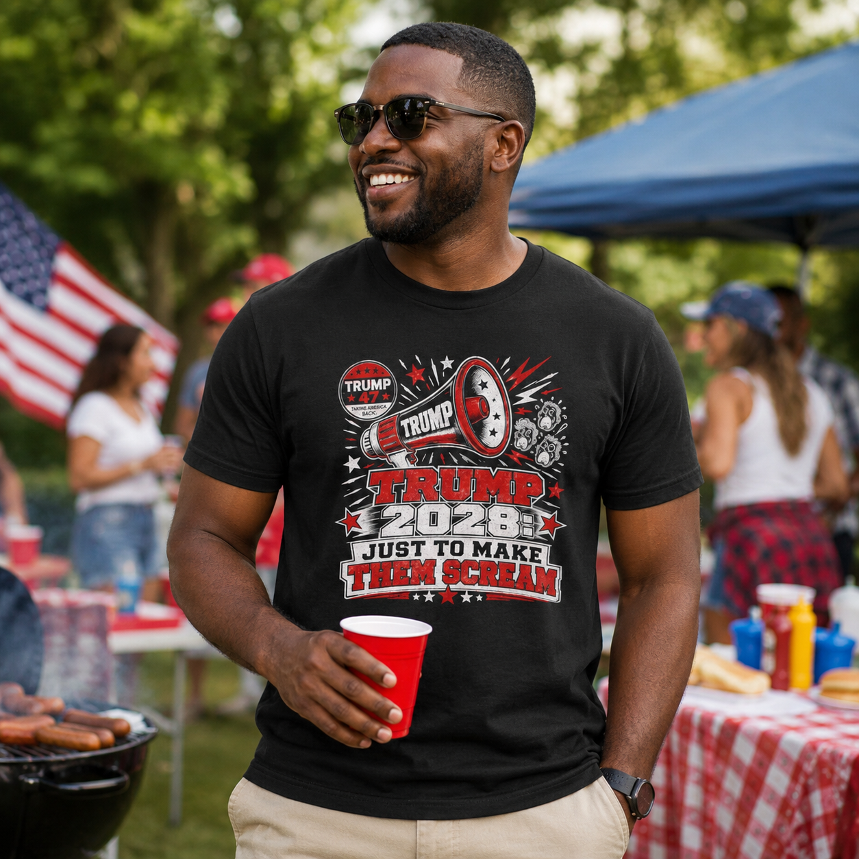 Trump 2028 'Just to Make Them Scream' T-Shirt
