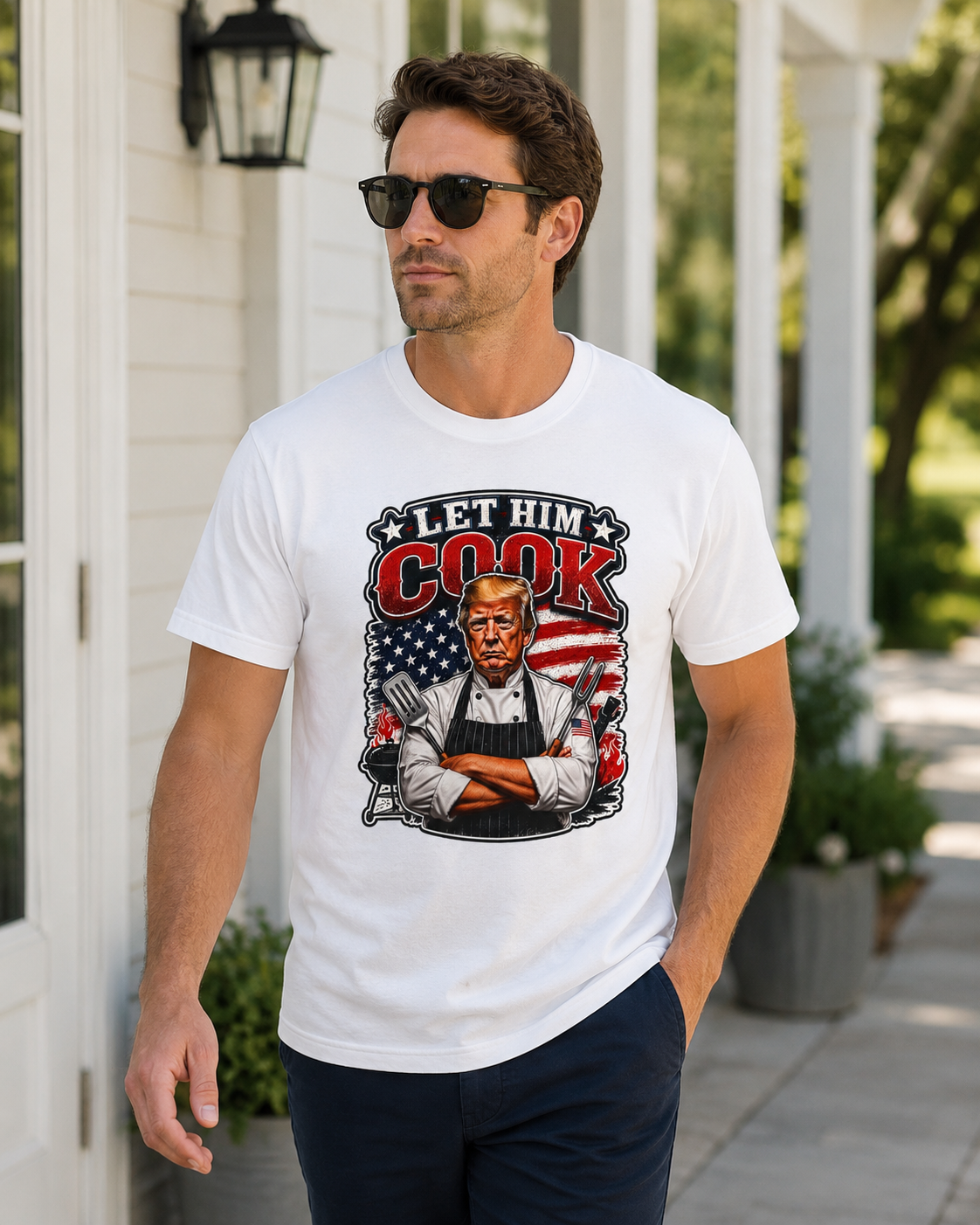 "Let Him Cook" - BBQ Chef T-Shirt