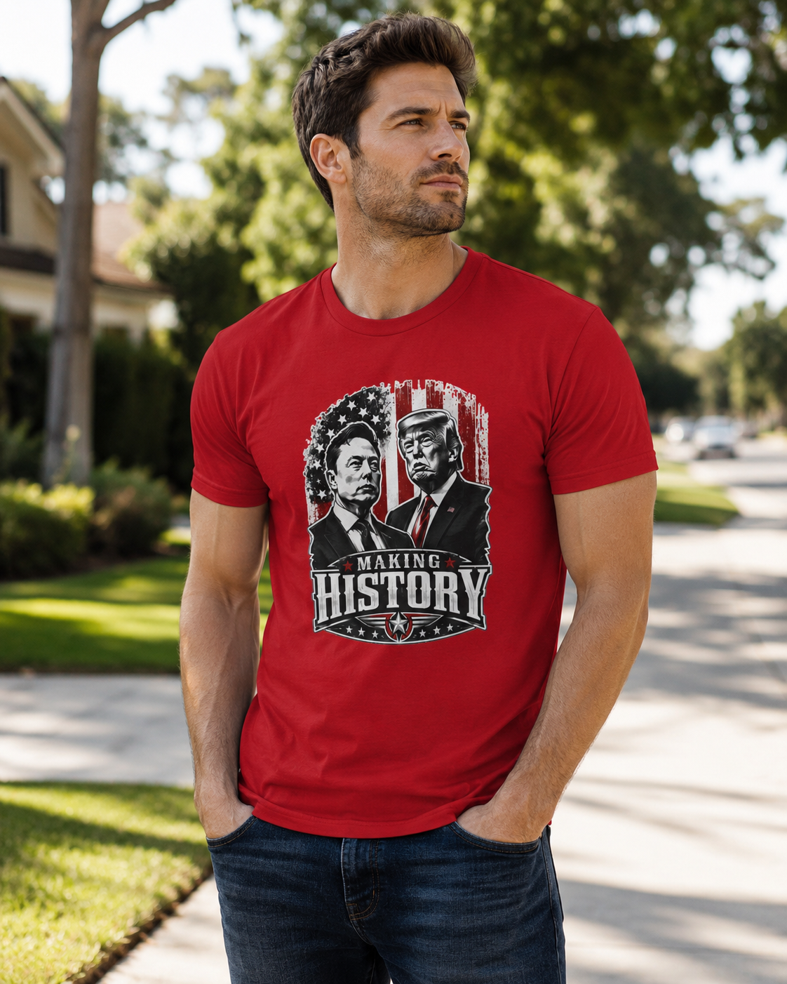 "Making History" - Trump & Elon Musk Tee