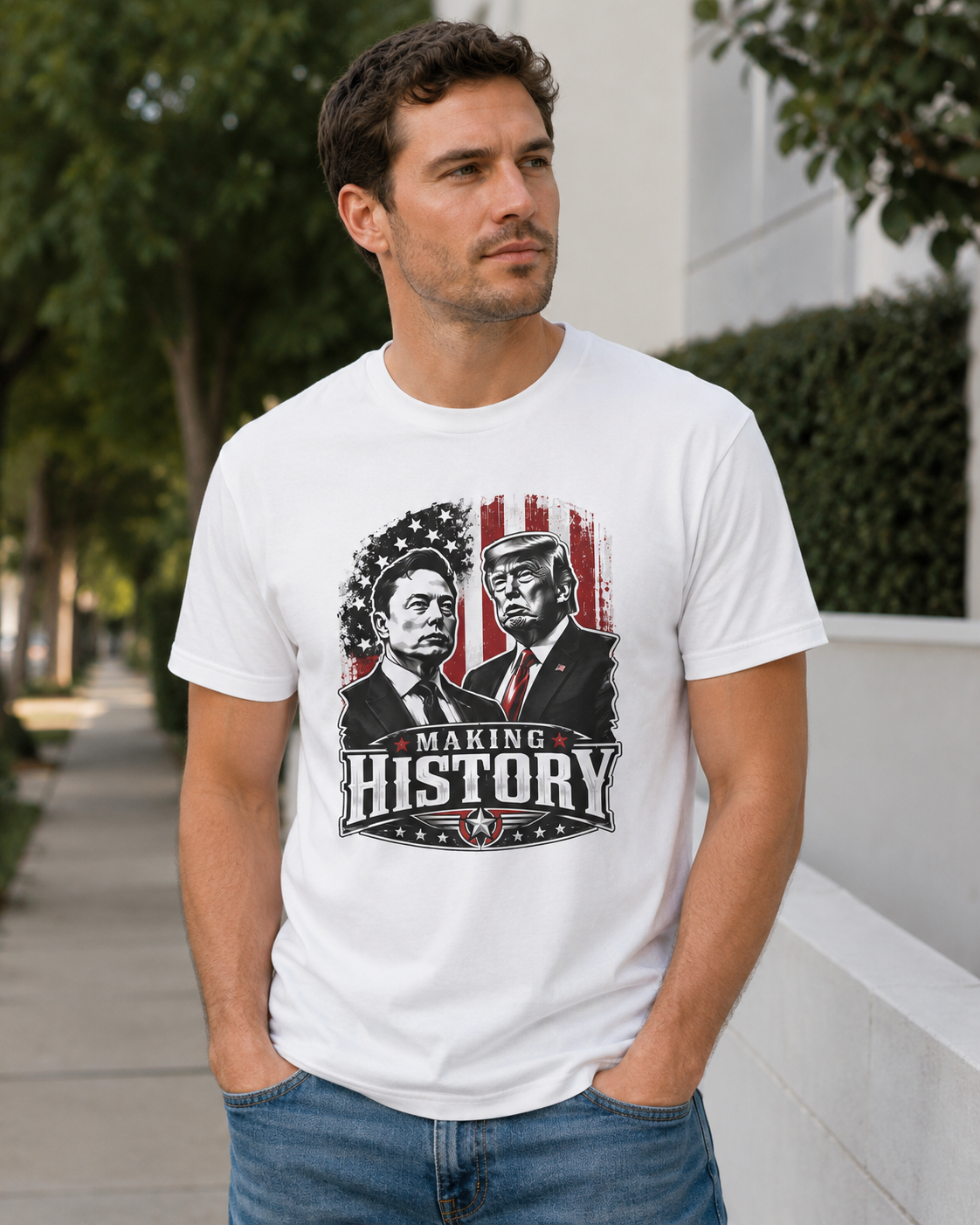 "Making History" - Trump & Elon Musk Tee
