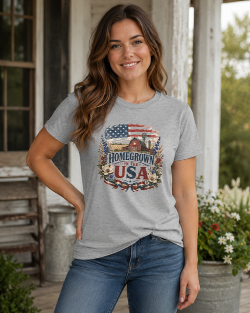 "Homegrown in the USA" - American T-Shirt
