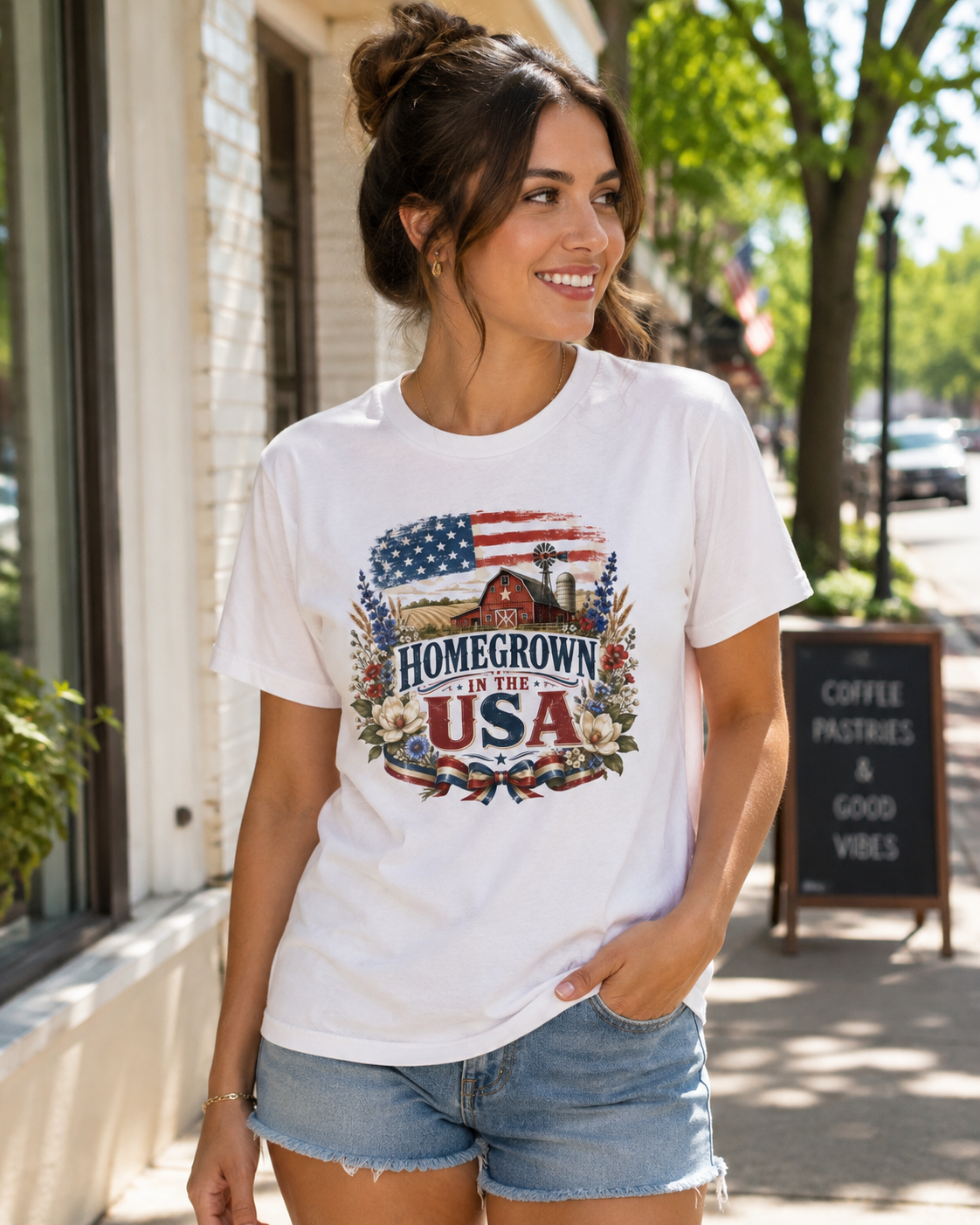 "Homegrown in the USA" - American T-Shirt