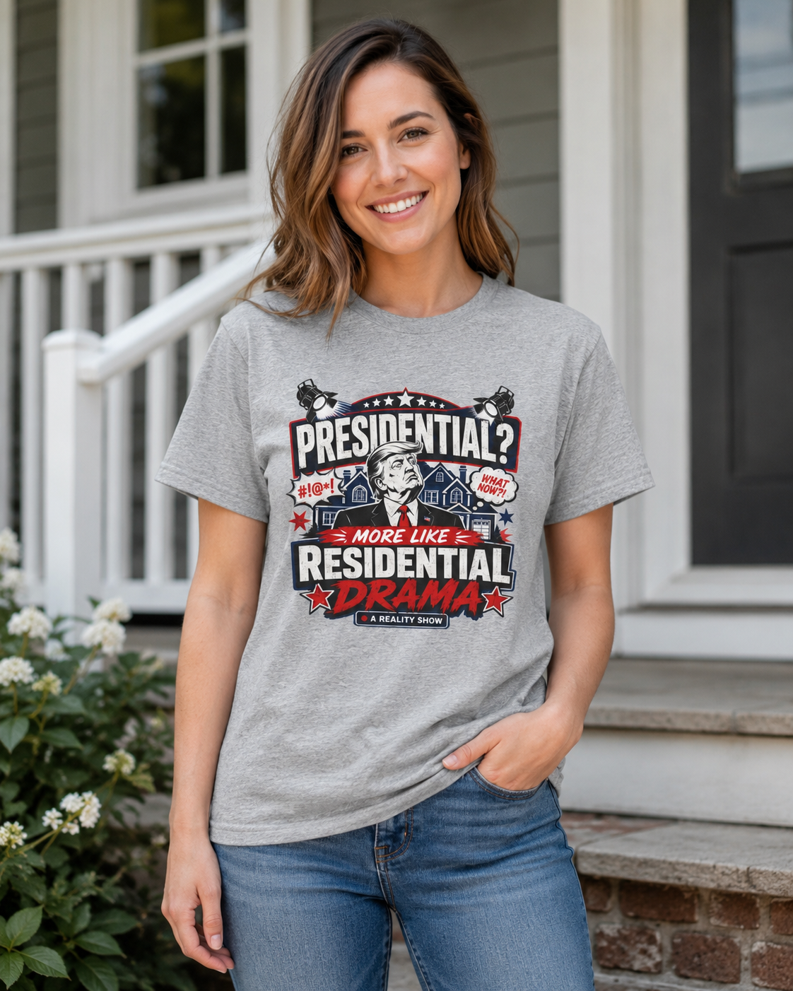 "Presidential? More Like Residential Drama" T‑Shirt
