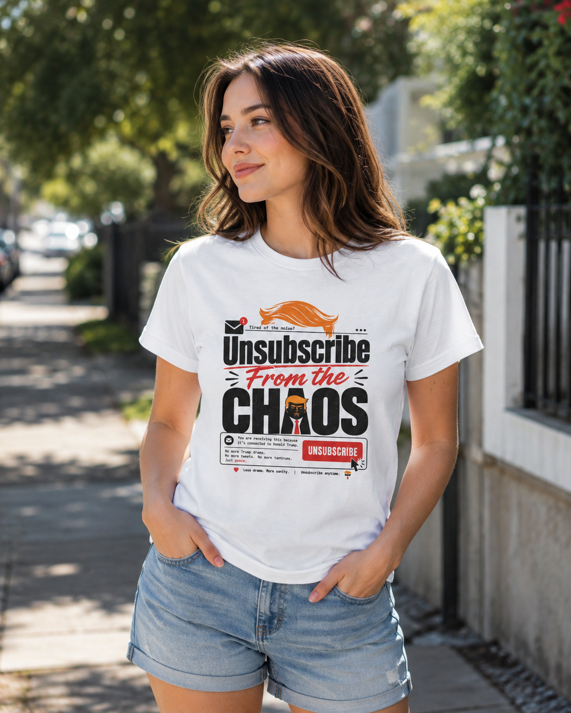 "Unsubscribe From the Chaos" Graphic Tee