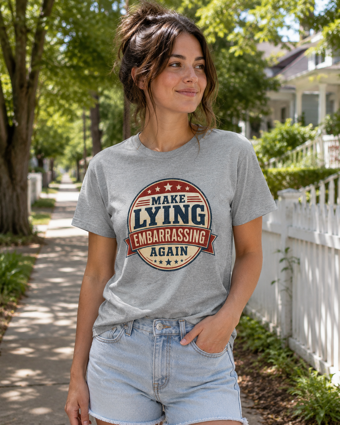 "Make Lying Embarrassing Again" - Graphic Tee