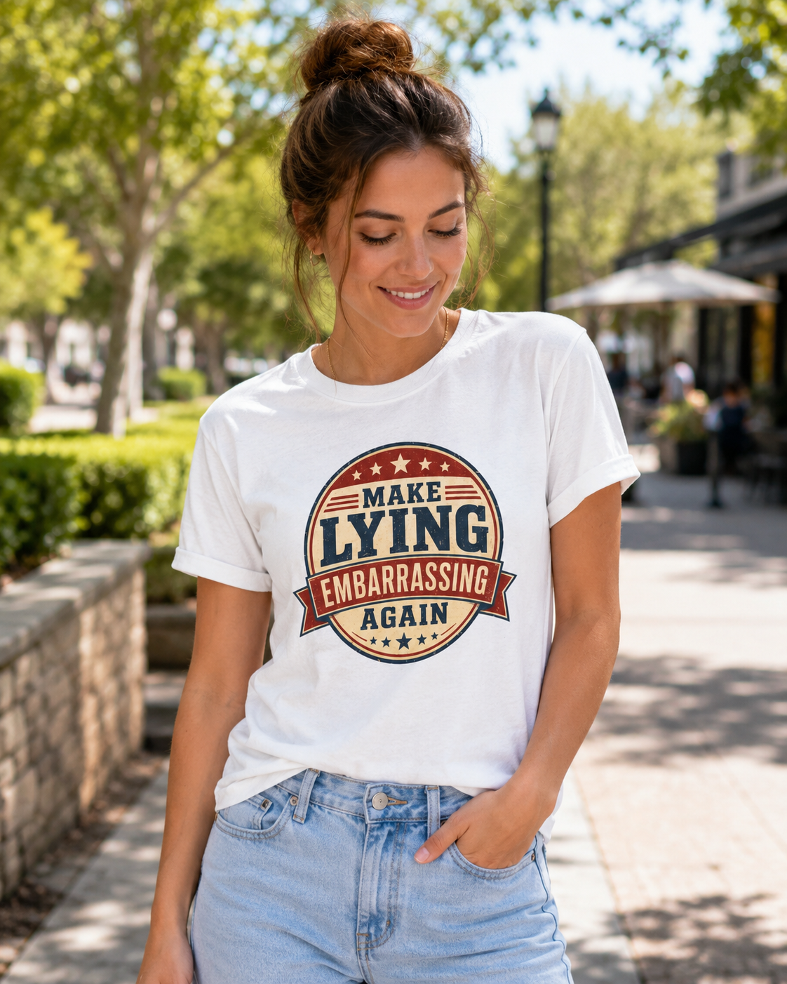 "Make Lying Embarrassing Again" - Graphic Tee