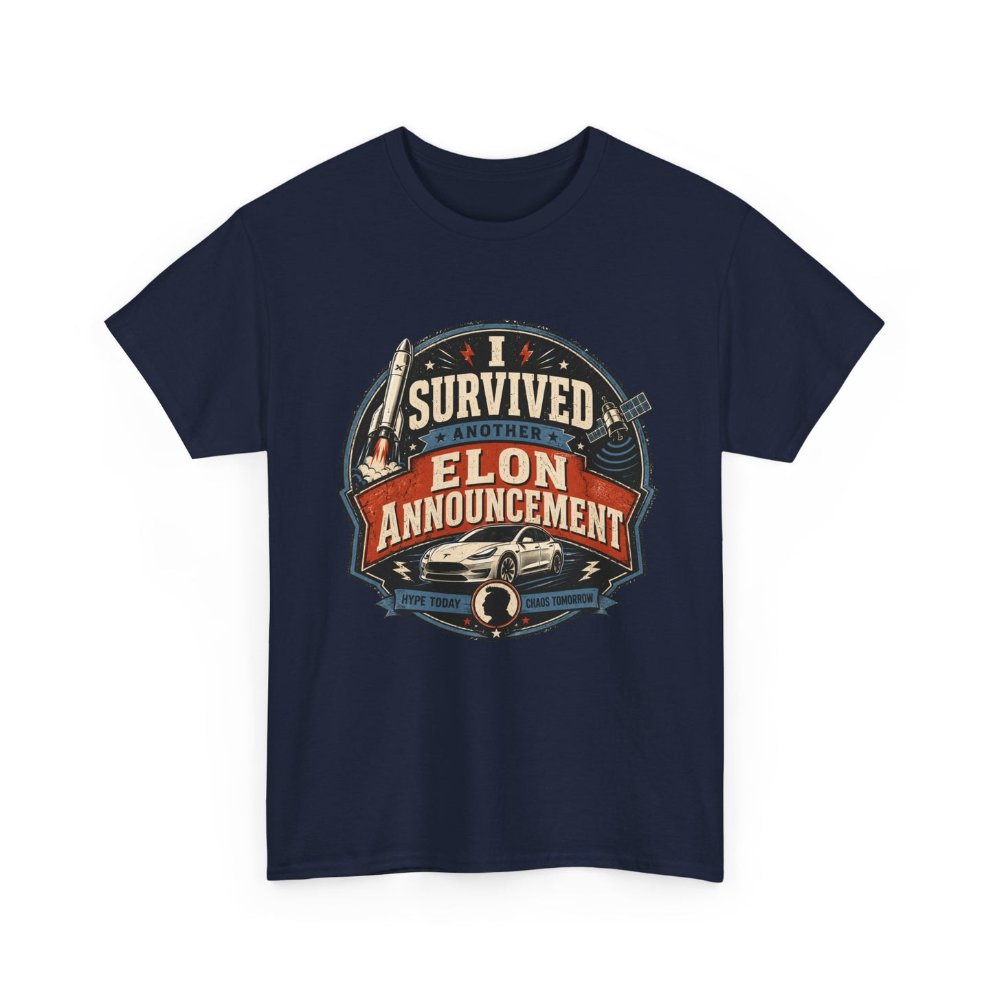 "I Survived Elon Announcement" - T-Shirt