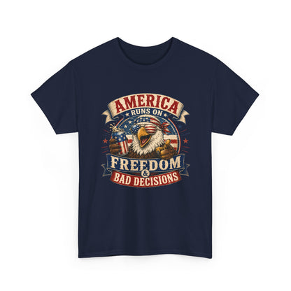 "Freedom & Bad Decisions" Eagle T‑Shirt