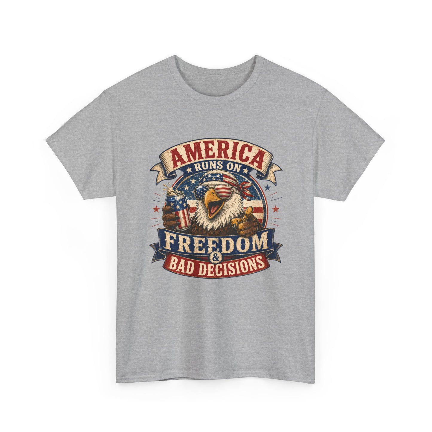 "Freedom & Bad Decisions" Eagle T‑Shirt