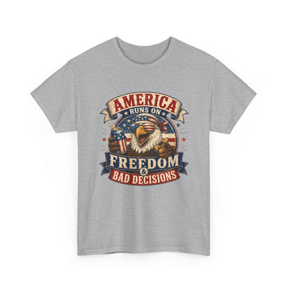 "Freedom & Bad Decisions" Eagle T‑Shirt