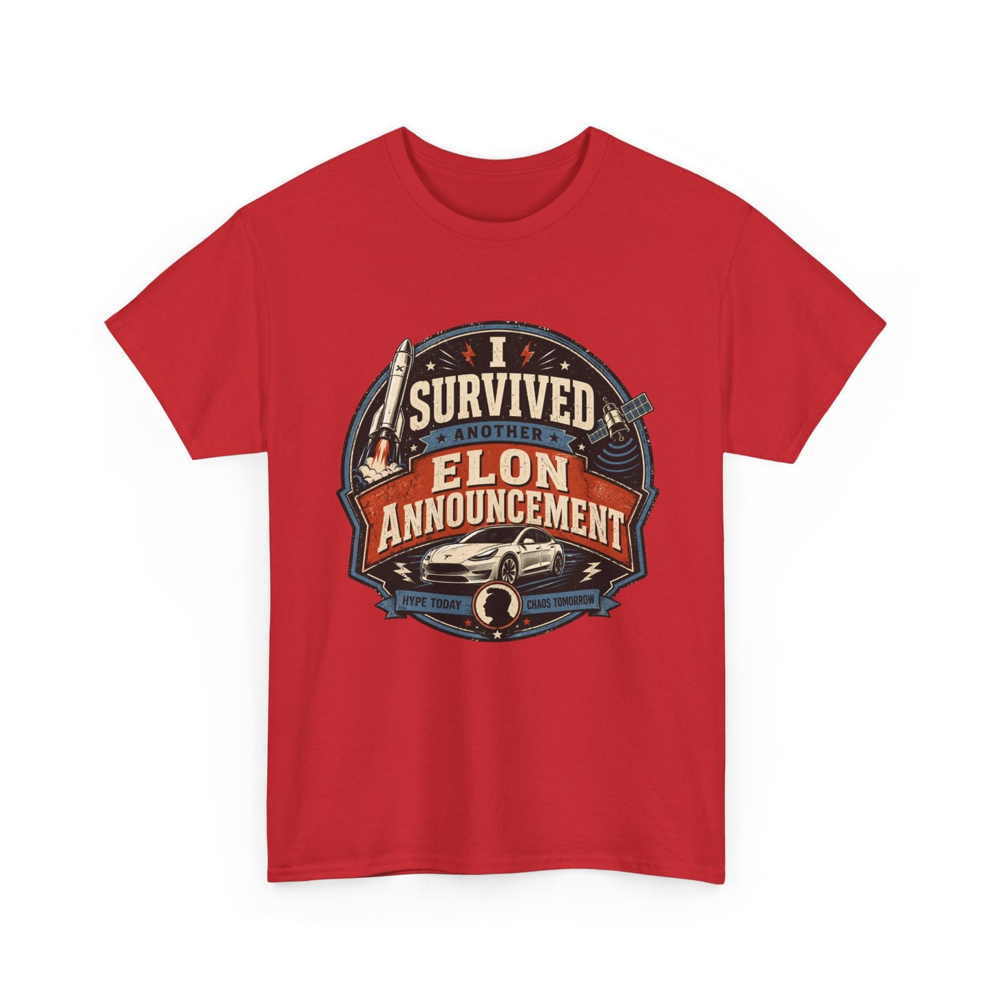 "I Survived Elon Announcement" - T-Shirt