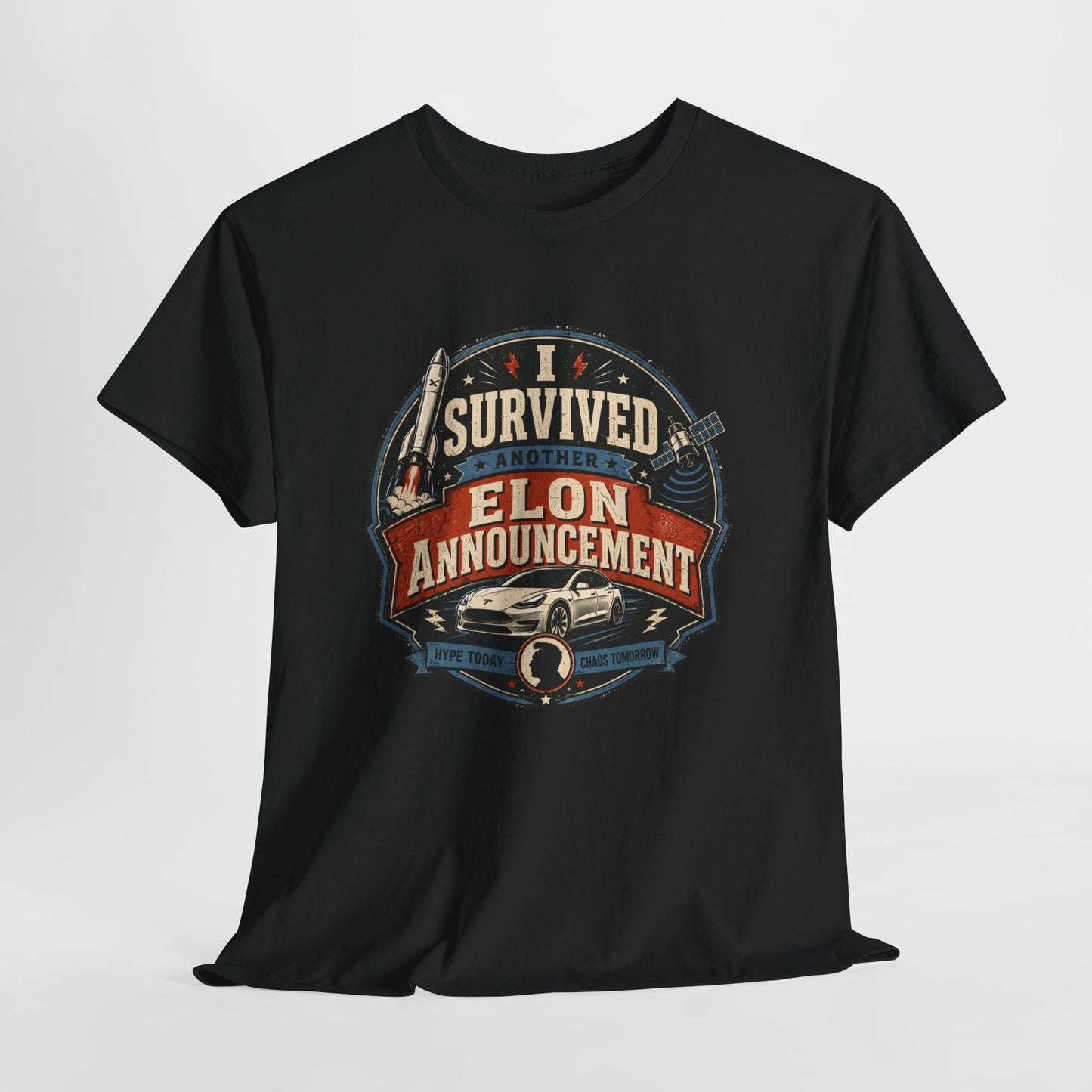 "I Survived Elon Announcement" - T-Shirt