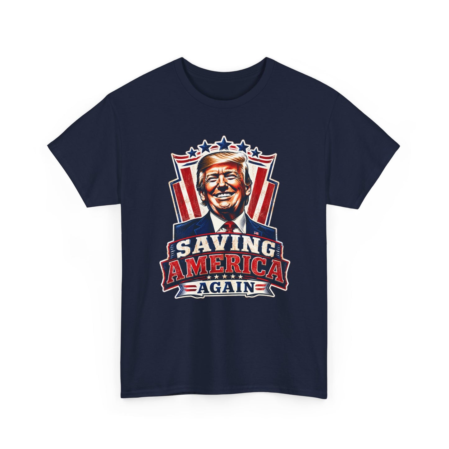 "Saving America Again" T-Shirt, Bold Design