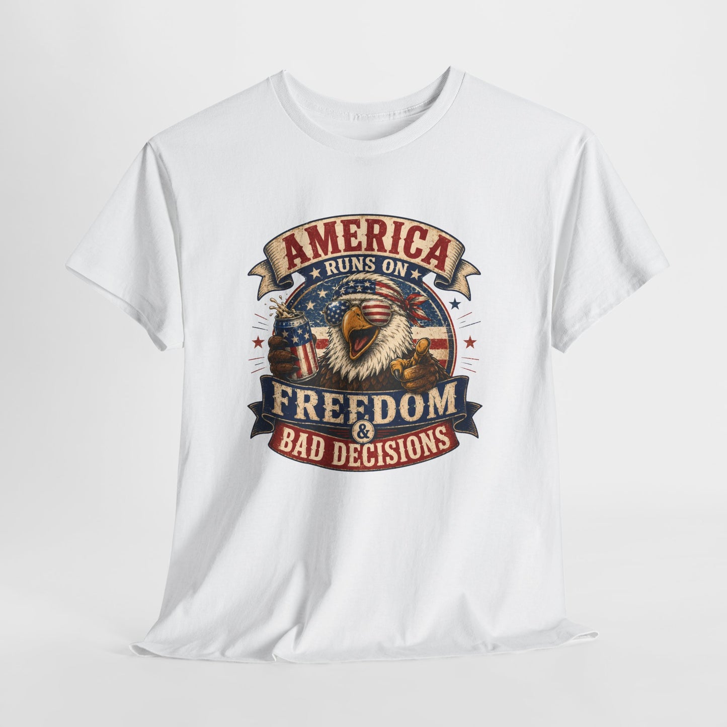 "Freedom & Bad Decisions" Eagle T‑Shirt