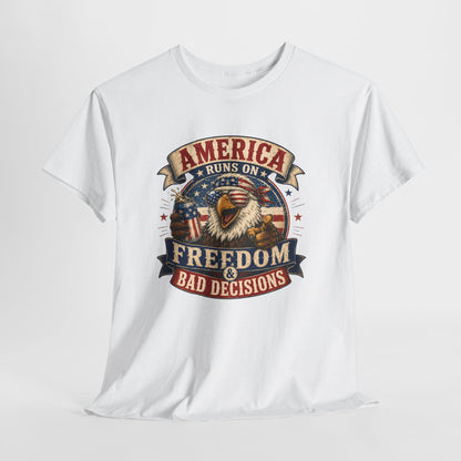 "Freedom & Bad Decisions" Eagle T‑Shirt