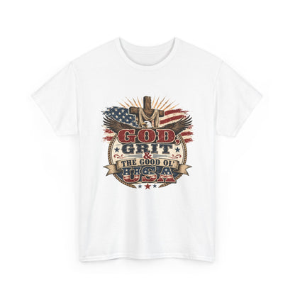 "God, Grit & The Good Ol' USA" - American T-Shirt
