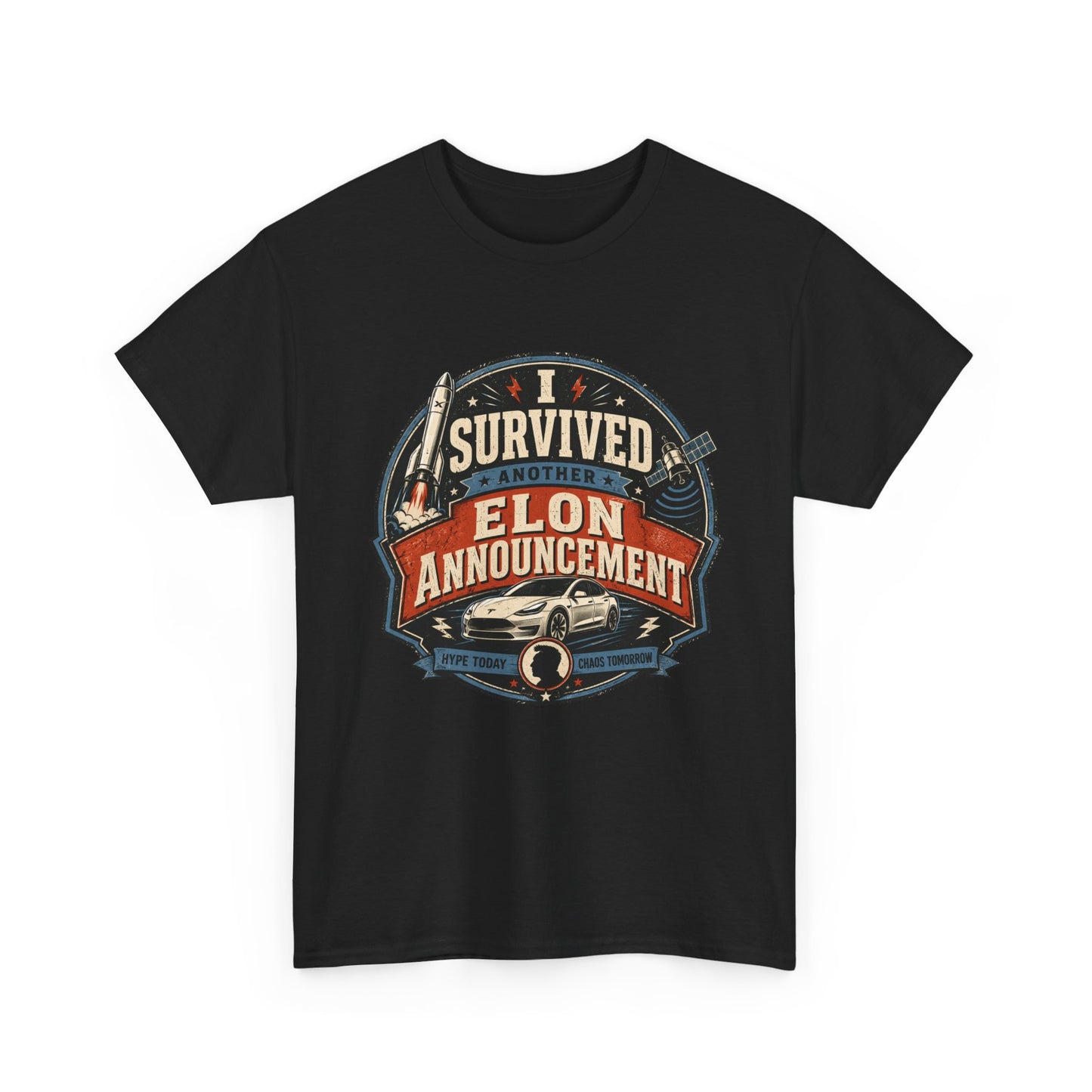 "I Survived Elon Announcement" - T-Shirt
