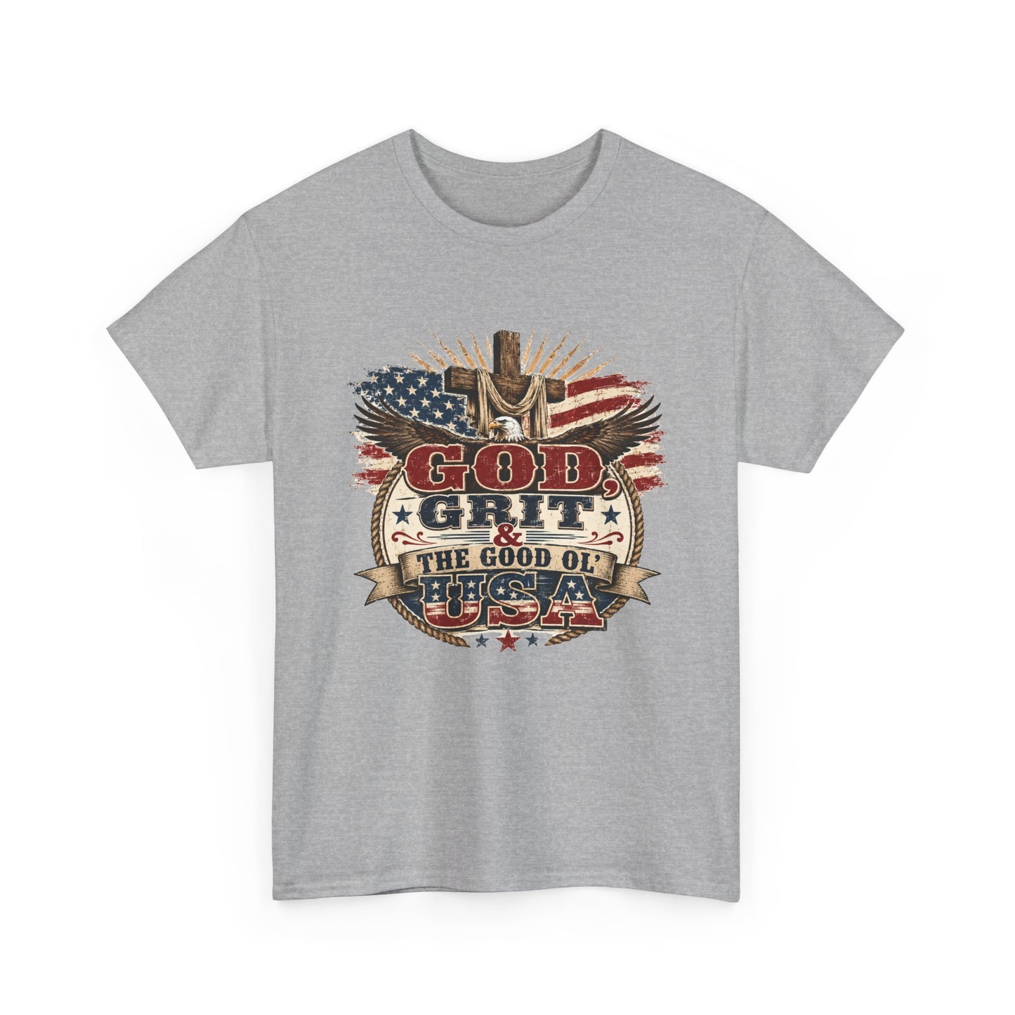 "God, Grit & The Good Ol' USA" - American T-Shirt