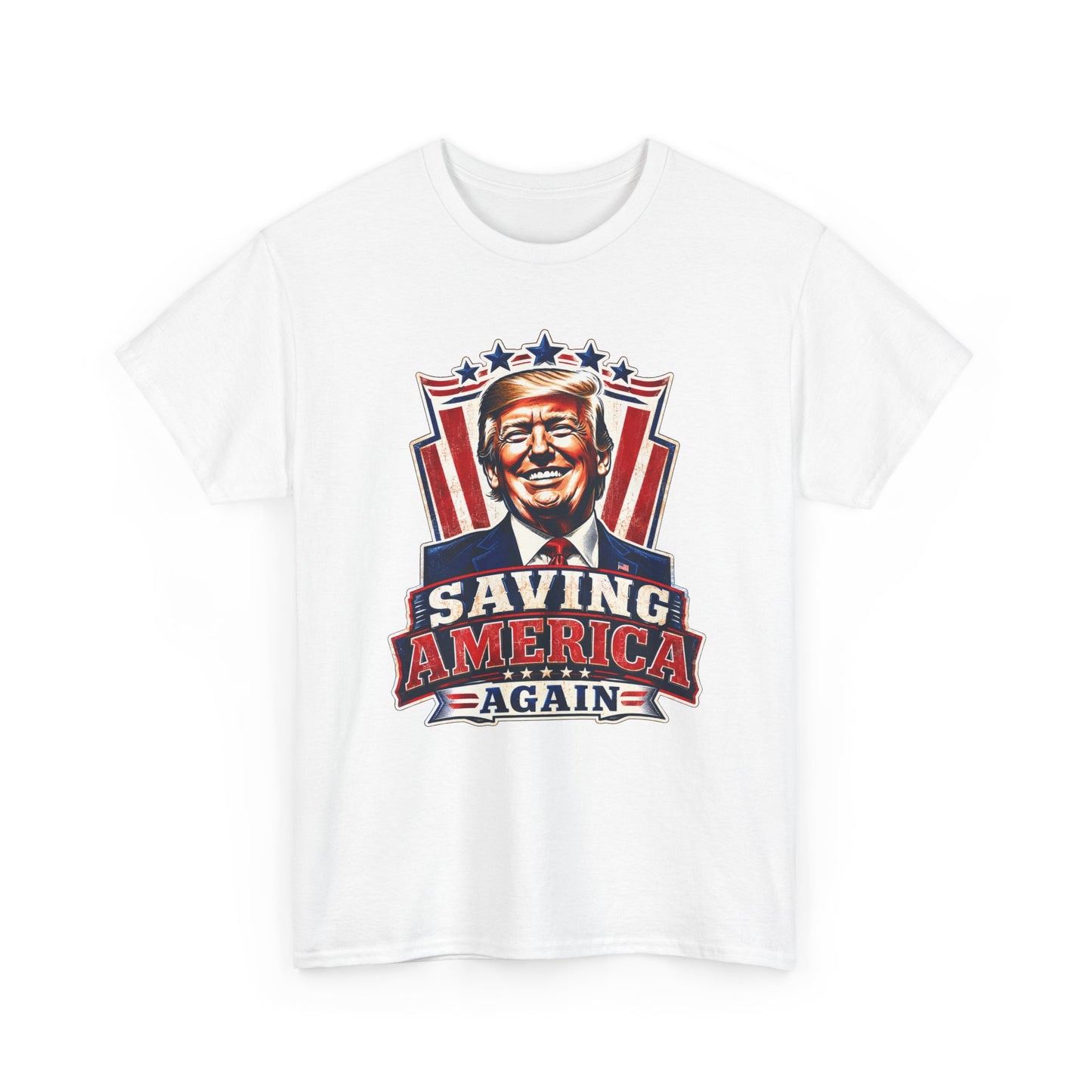 "Saving America Again" T-Shirt, Bold Design