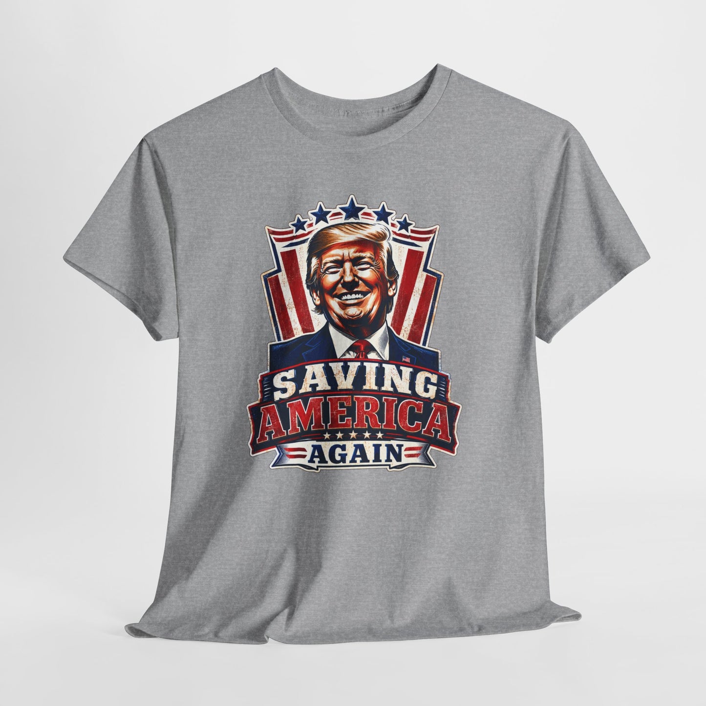 "Saving America Again" T-Shirt, Bold Design