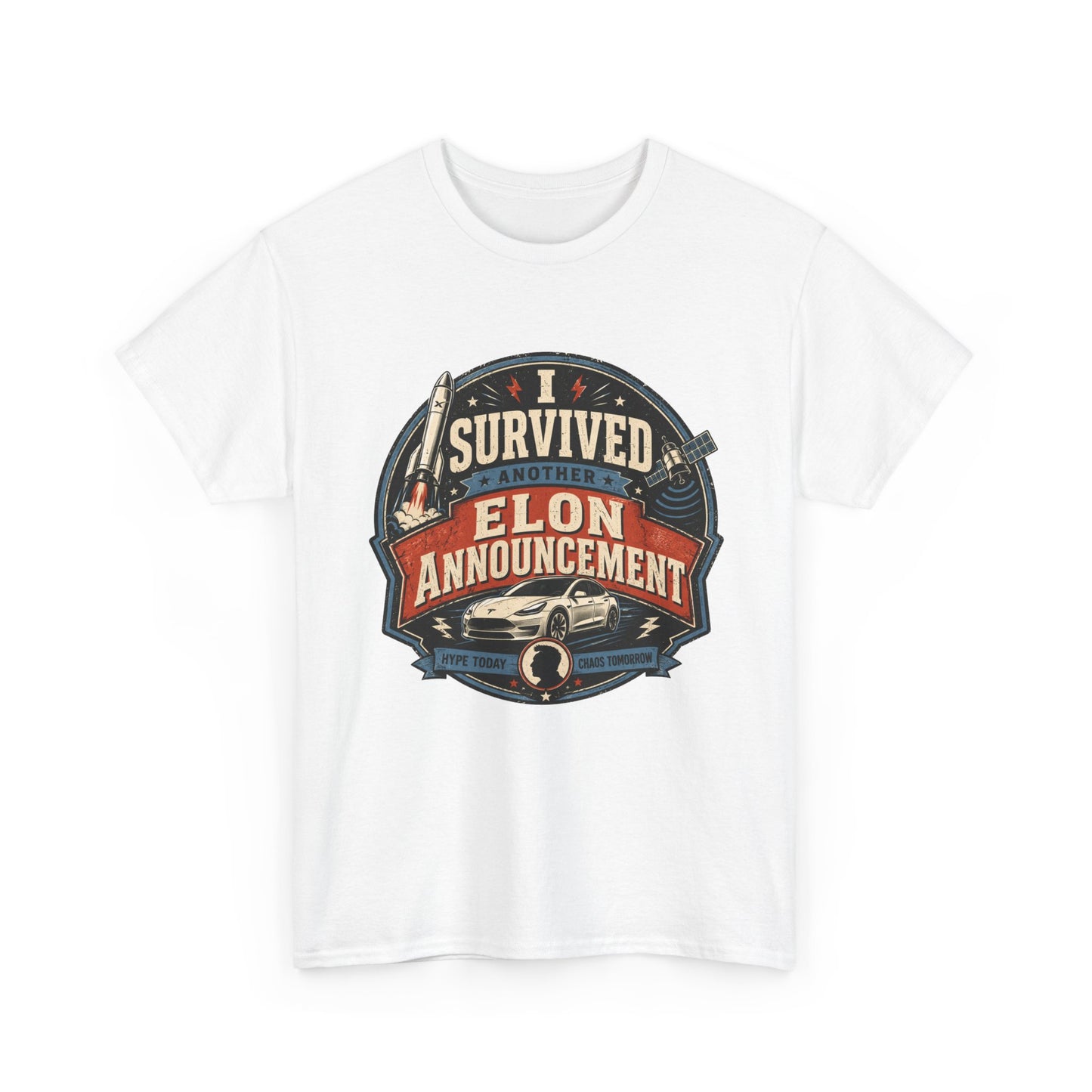 "I Survived Elon Announcement" - T-Shirt